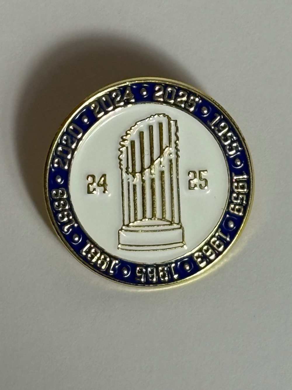 LA Dodgers Back To Back Champs 24 25 Hat Pin Pins Fitted New Era Hats Hatpin